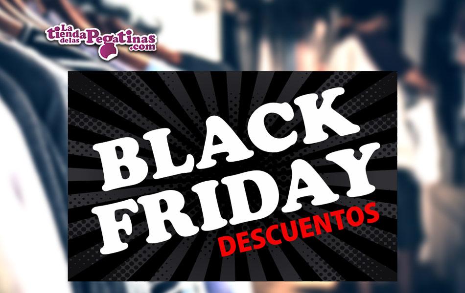 Cartel Black Friday Descuentos en Papel