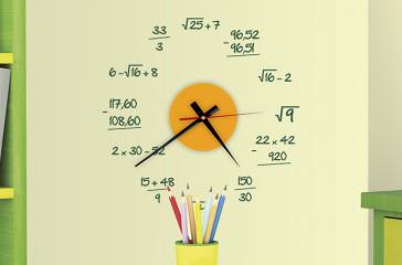 Vinilo Reloj Matemático S